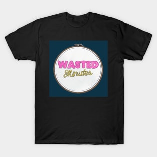 Wasted Minutes Podcast Art: Needlepoint T-Shirt